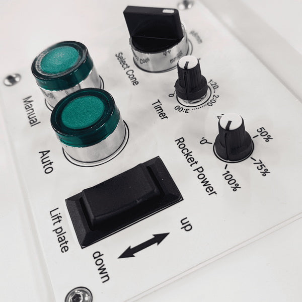 STM RocketBox PRO High-Output Pre-Roll Machine Controls Close Up