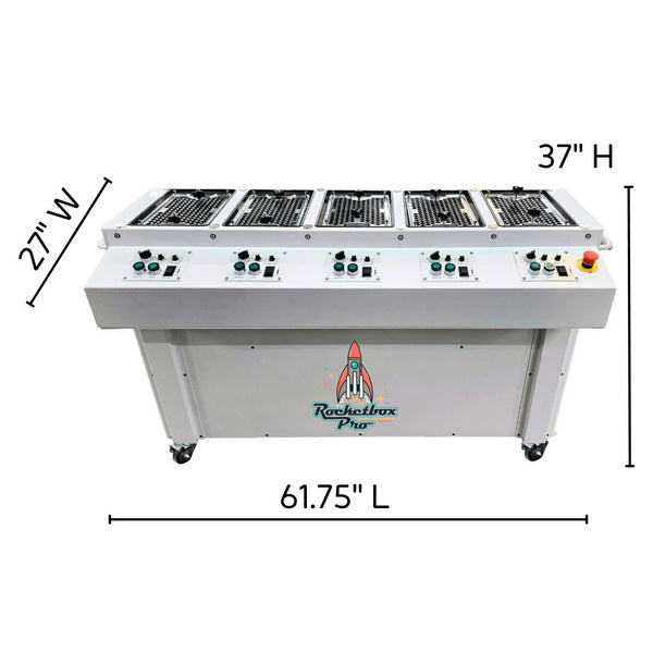 STM RocketBox PRO High-Output Pre-Roll Machine Dimensions